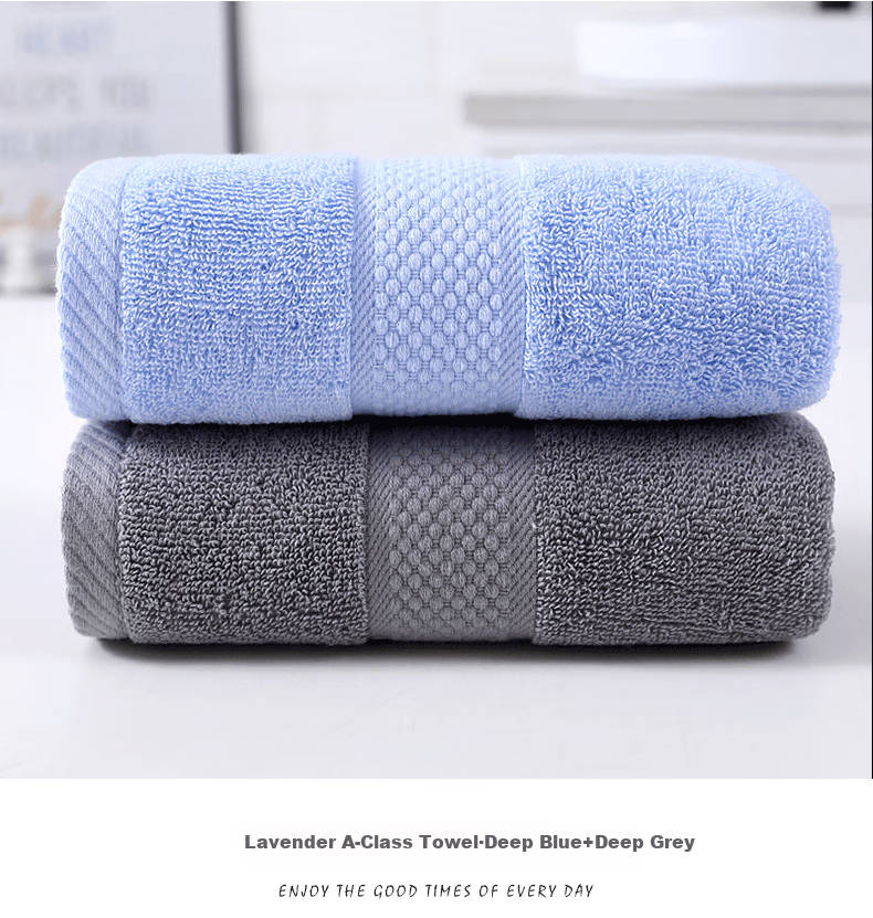 Hengyuanxiang Xinjiang Long-Staple Cotton Class A Towels, 2-Pack, Pure Cotton Thickened Soft Face Towels, Absorbent Washcloths for Face Washing, Beige Sports 20