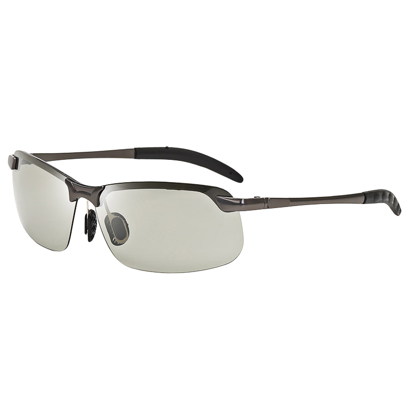 Adandyish Electric Bike Photochromic Polarized Sunglasses, Men's Day And Night Smart Light-Sensing Driving Cycling Fishing Night Vision Sunglasses