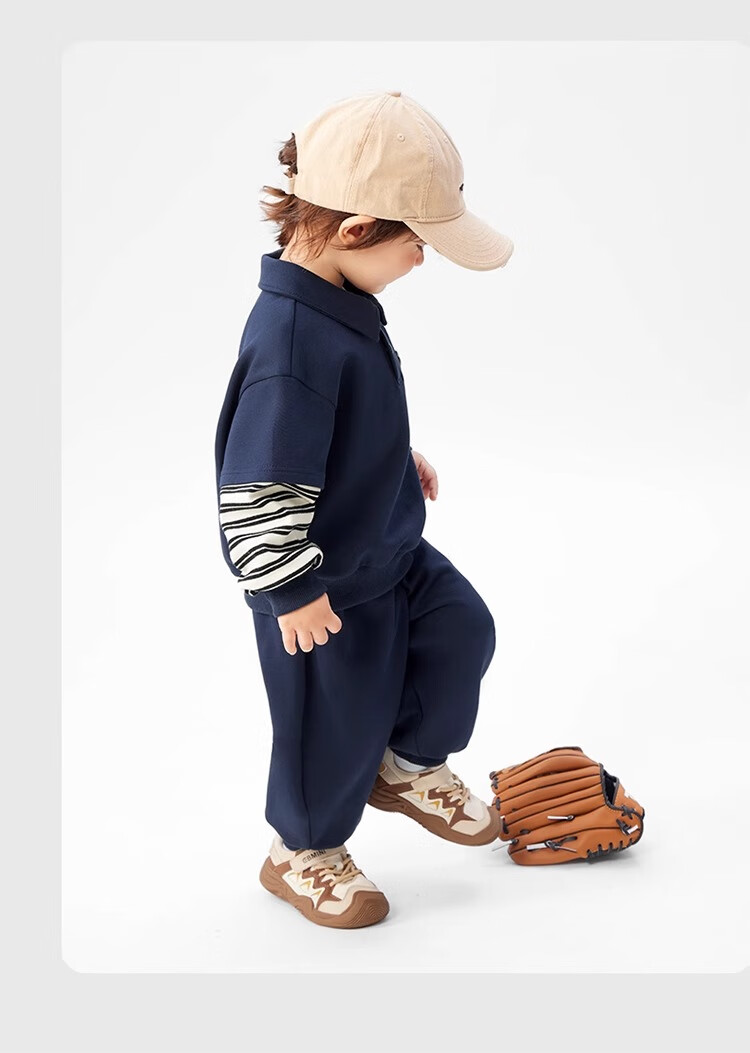 Ciciibear 2025 Spring New Baby Boys' Sports Sweatshirt Children's Stylish Top Set 24