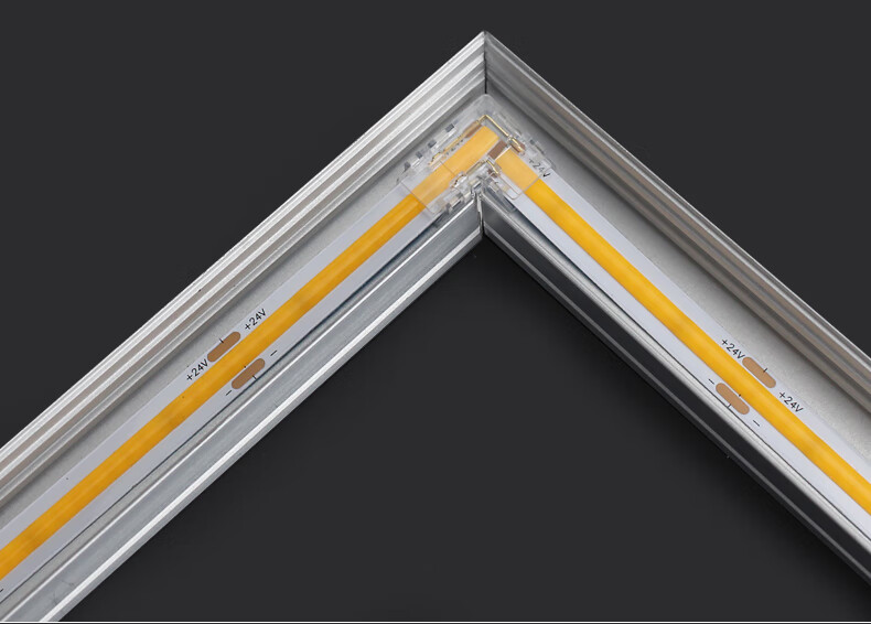 COB LED Strip Light Solderless Connector Accessories Low Voltage Quick Connector Crystal Head 2P/10mm Solderless Butt Joint 5 Pieces 2