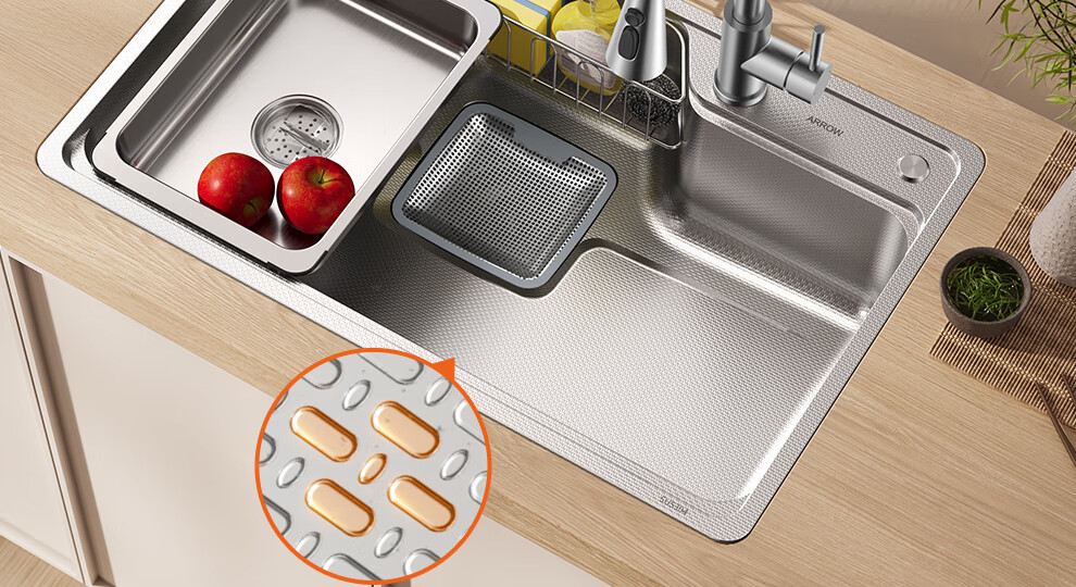 Arrow Treasure Basin 304 Stainless Steel Kitchen Sink Large Single Bowl Japanese Style Vegetable Washing Basin [15% Renewal Subsidy] 8