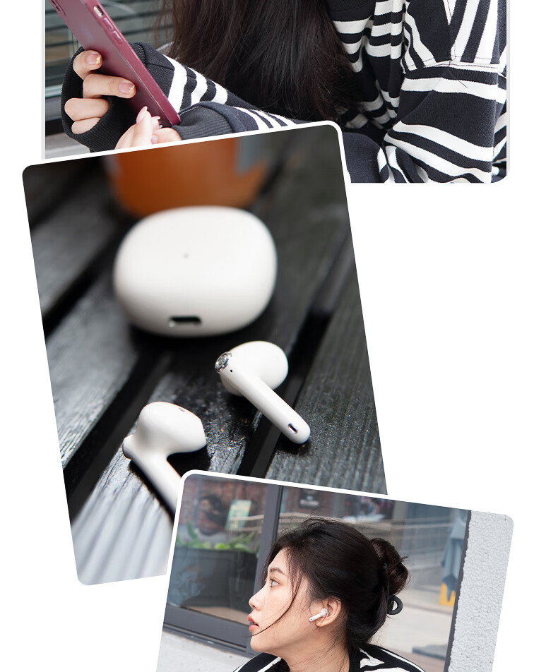 IKF Find Air5 LDAC True Wireless Bluetooth Earbuds Music Sports Semi-In-Ear Gaming Low Latency Dual Host Bluetooth 6.0 Classic White 32