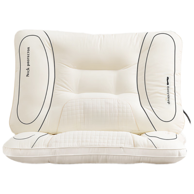Yuanshenghuo Fiber Cervical Pillow Neck Support Pillow for Deep Sleep, Adjustable Air Cushion Pillow Core, Single High Pillow 45*70cm