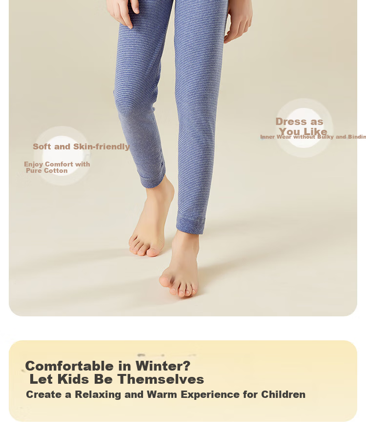 LangSha [Double-Sided Brushed] Children's Thermal Underwear Set, Boys And Girls Autumn Clothes And Pants, Youth And Toddler Pajamas 3