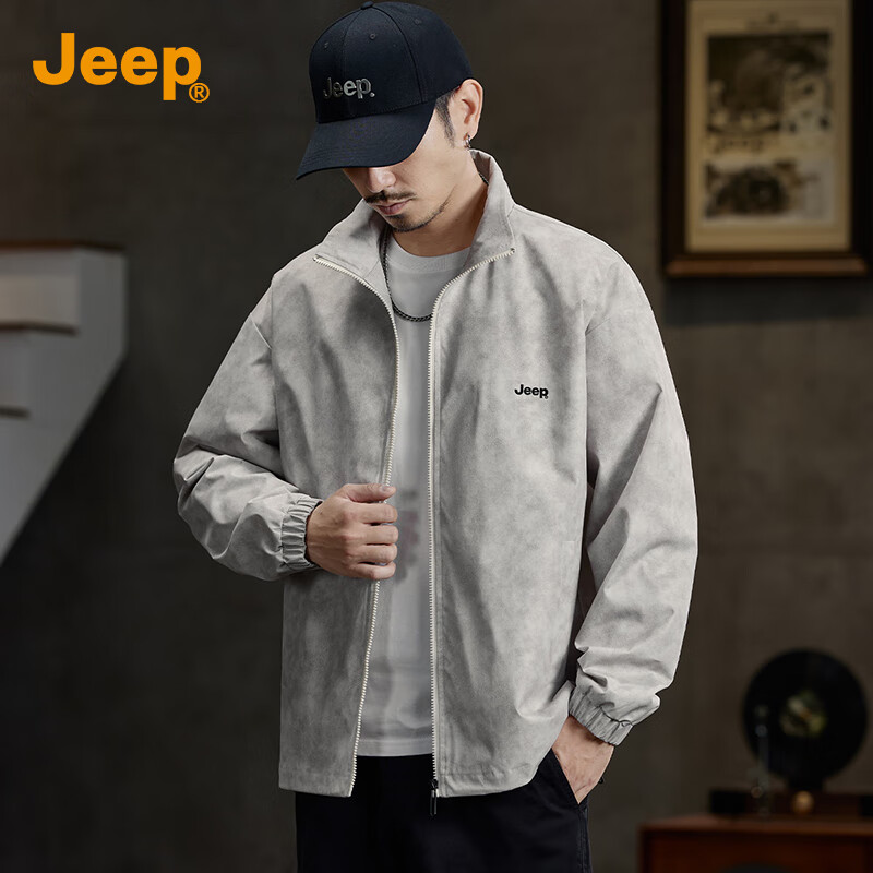 JEEP Waterproof Men's Jacket, 2026 Spring And Autumn New Trendy Versatile Outerwear, Lapel Collar Motorcycle Jacket for Me