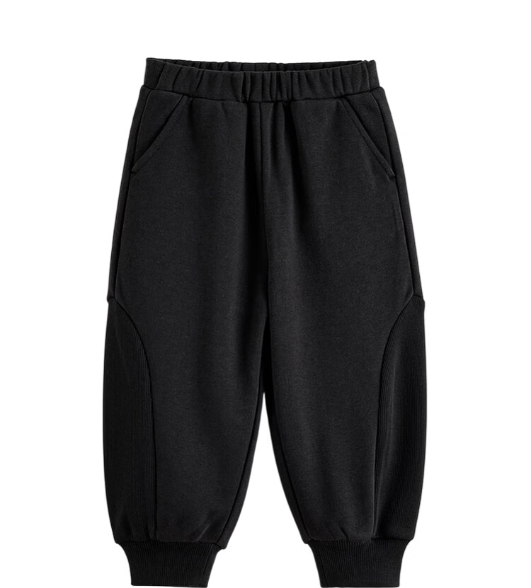 MARC&JANIE Boys' Patchwork Rib Versatile Sweatpants, Children's Trousers, Spring 2025 Collection, 250075 10