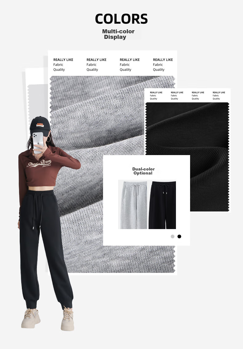 MJ STYLE Women's Joggers Pants for Spring And Autumn 2026, New Style for Petite Women, Versatile Outdoor Casual Sports Windproof Trousers 3