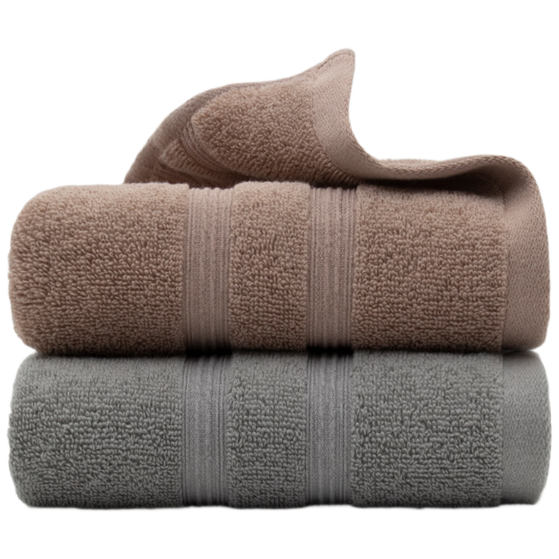 Sanli 7A Antibacterial Towel, Pure Cotton, for Men's Bathing And Face Washing, Sports, Absorbent, Quick-Drying, All-Purpose Towel, Gray + Coffee
