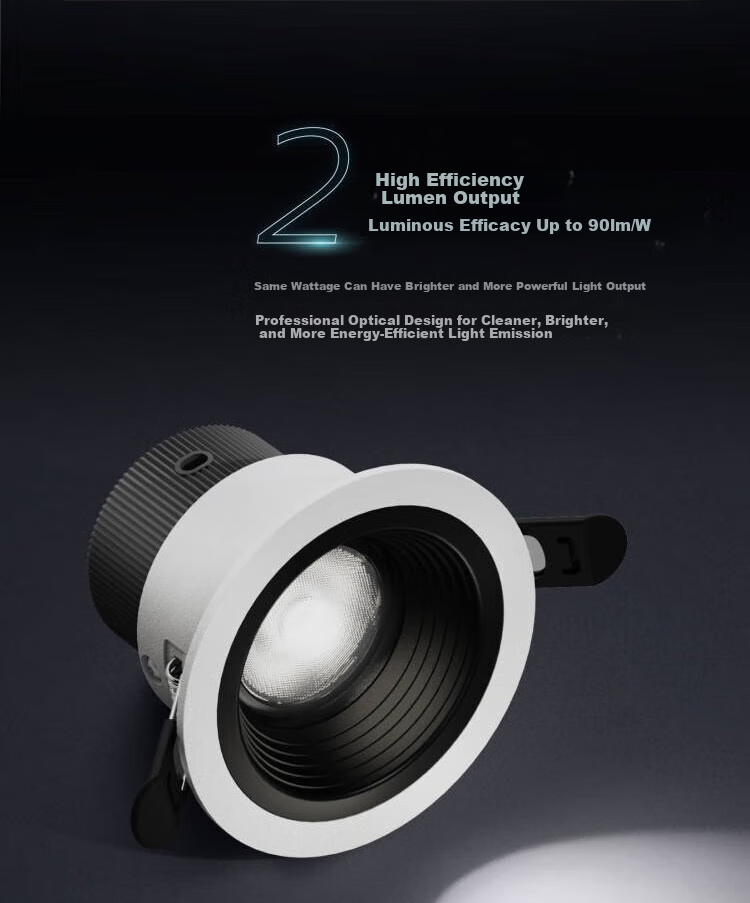 PHILIPS LED Spotlight Recessed Small Hill Anti-Glare Downlight for Living Room Hallway Ceiling Mounting Hole 3W 2700K [4-Pack] 3
