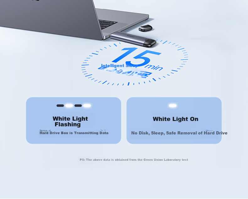 UGREEN M.2 NVMe Protocol SSD Enclosure, Type-C/USB3.2 Direct Plug-In Portable Hard Drive Enclosure, Compatible with Laptops, IPhone 17, External SSD Hard Drive Enclosure 21