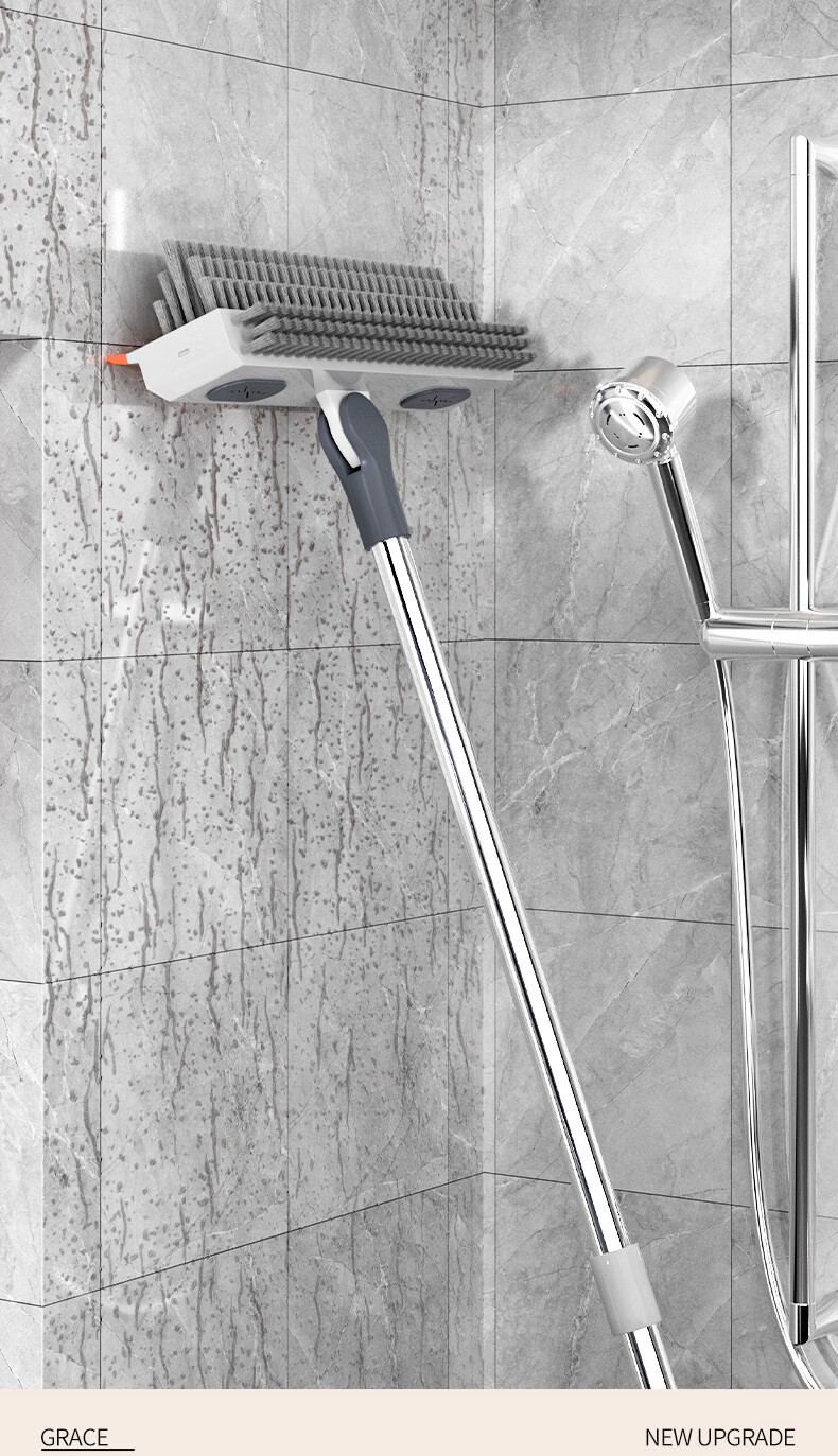 Grace V-Shaped Floor Brush Bathroom Floor Toilet Cleaning Brush Water Scraper Gap Brush 9