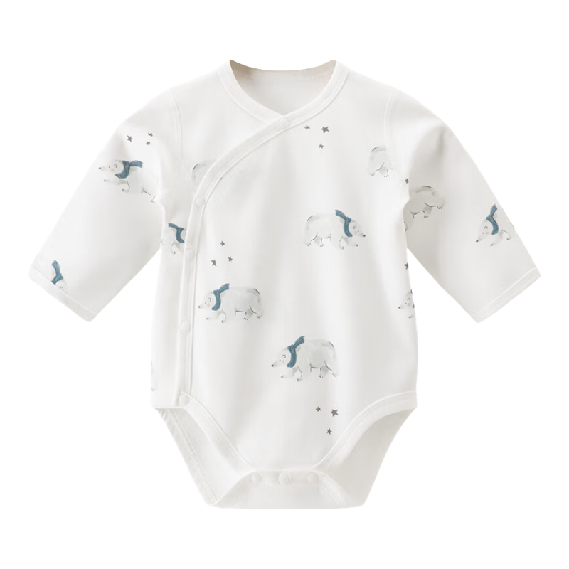 Guaiqixiong Baby Pure Cotton Onesie, Spring And Autumn Newborn Clothes, Triangle Bodysuit, Infant Romper, Autumn Style Sleepwear