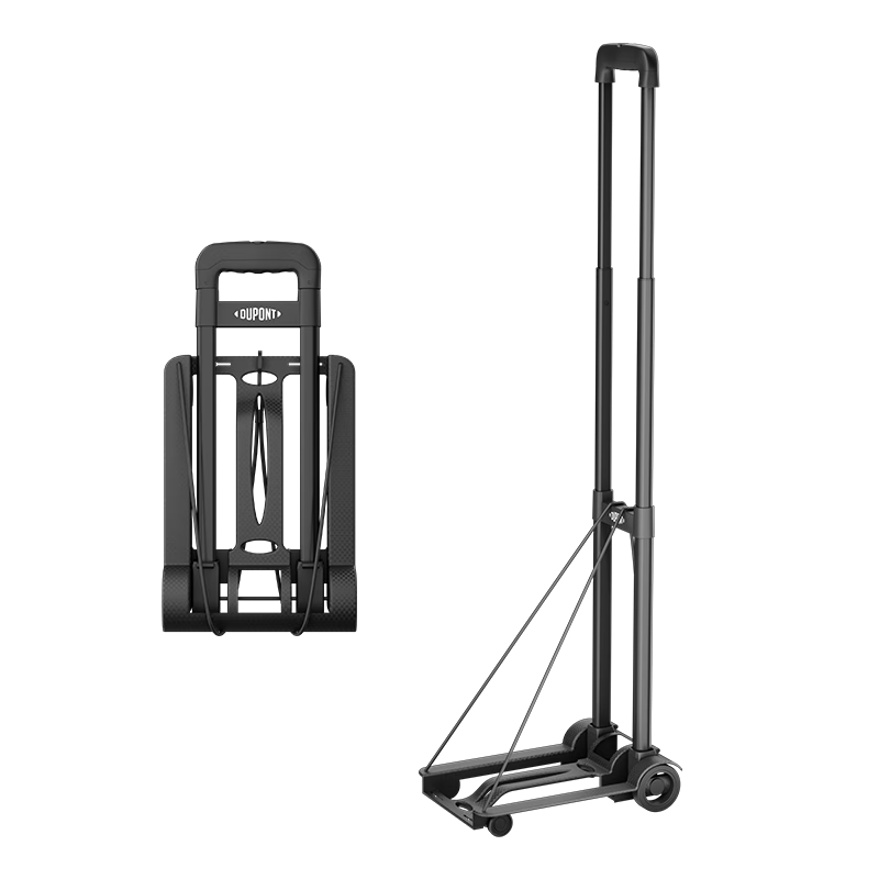 DU PONT Nai'an Series Folding Platform Cart, Collapsible Trolley with Handle, Household Grocery Cart, Transport Trailer, Load Capacity 100 Ji