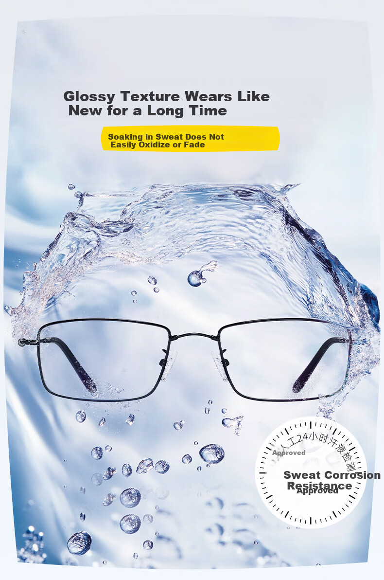 HLA Ultra-Light Reading Glasses for Men, High-Definition Anti-Blue Light Reading Glasses for Women with Memory High-Elastic Frame, Moyun Black, 200 Degrees 4