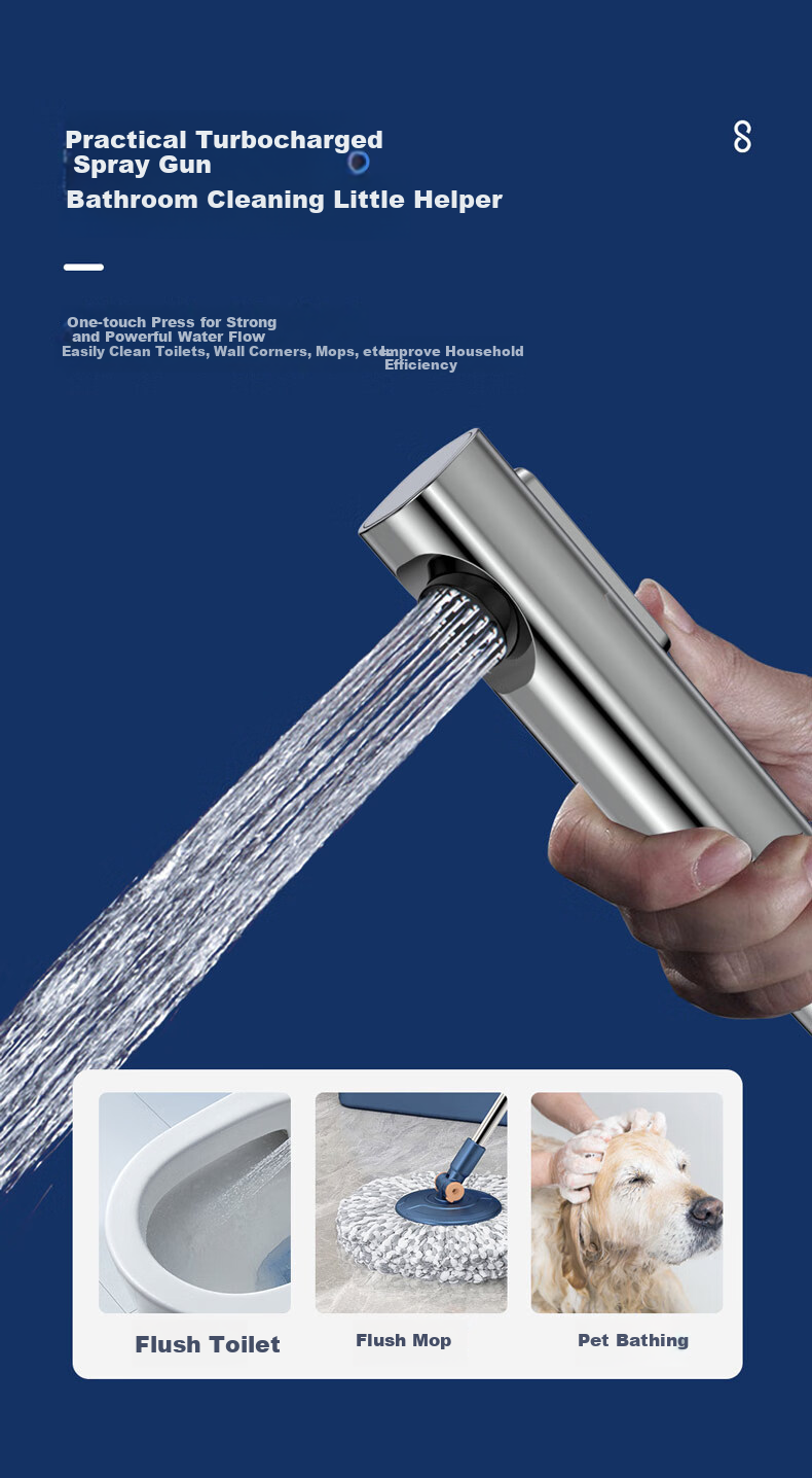 MICOE Shower Head Set, A31 Series, Brass Body, Pressure-Boosting Bathroom Shower System, Complete Set of Silver Shower Heads 7