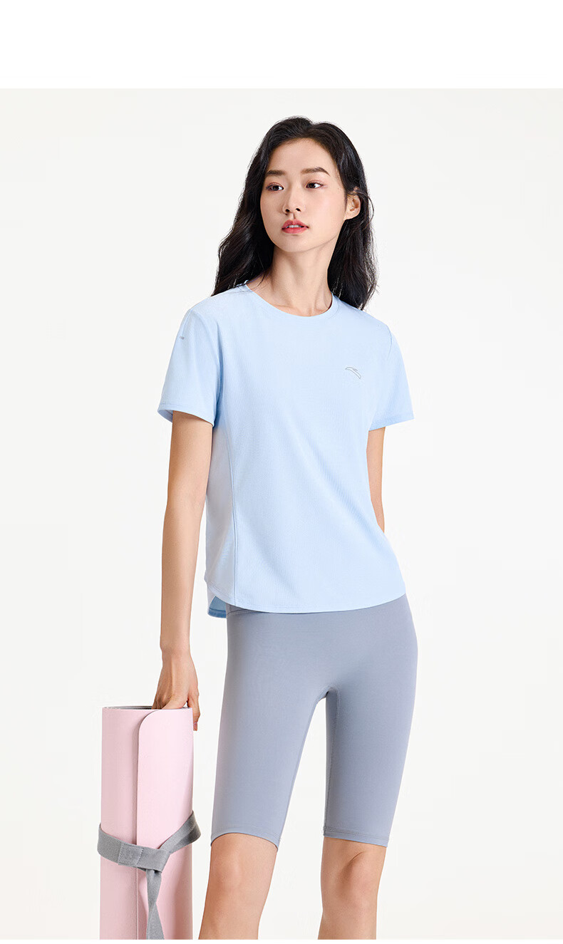 ANTA Quick-Dry T-Shirt | Women's Sports Tee, Summer New Style Breathable Training Running Top, Yoga Fitness Short Sleeve 17