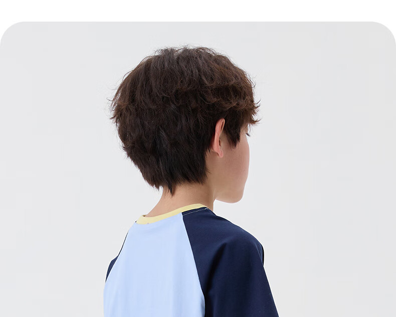 NUBIWU Boys' Short-Sleeve T-Shirt, Summer Children's Cool Breathable Sports Top, Casual Stylish Summer Wear for Older Boys 25