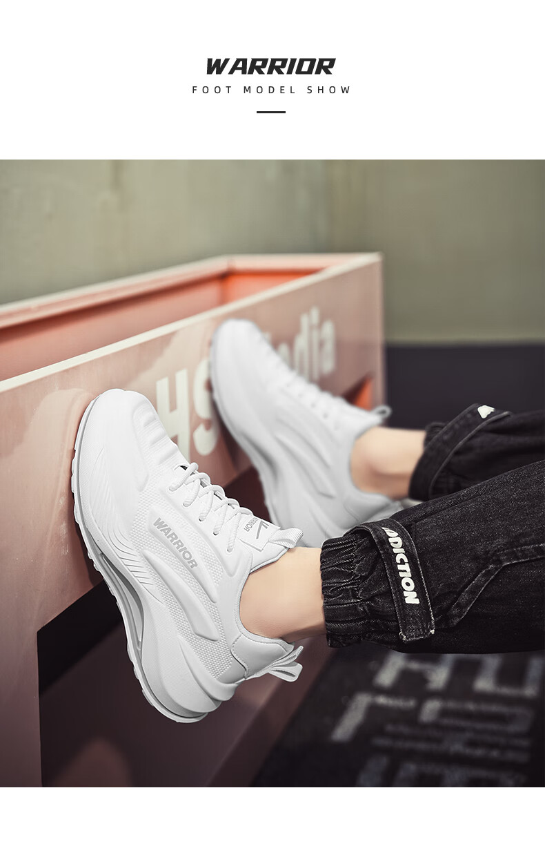 Huili Men's Shoes, 2026 Autumn Breathable Versatile Casual Sports Running Non-Slip Heightening Dad Sneakers, White And Blue, Size 39 12