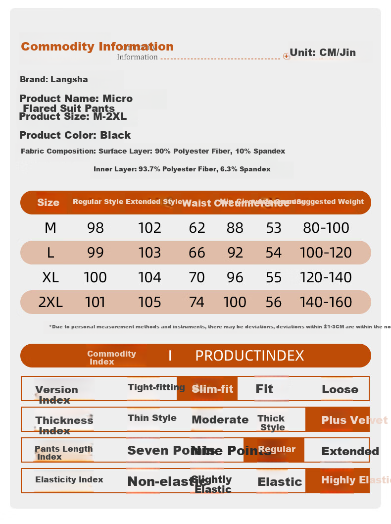 LangSha Women's Spring Thin High-Waist Slim Flared Trousers Casual Draped Long Pants 8