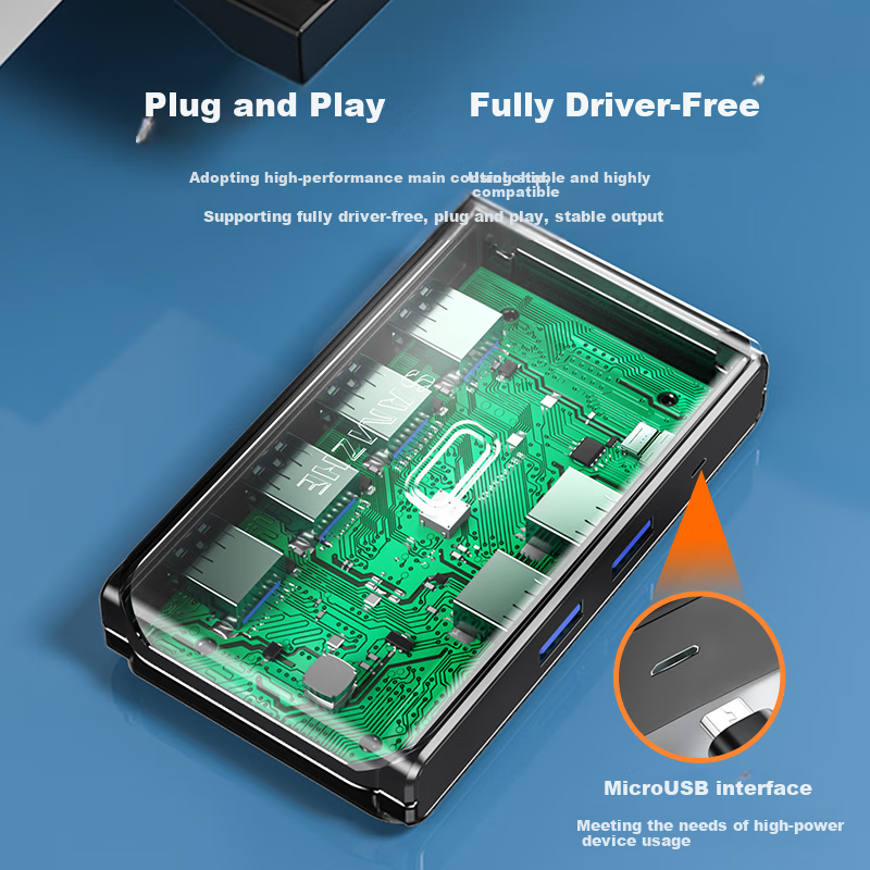 USB 3.0 хаб SAMZHE GX-400 с двумя входами и четырьмя выходами, переключатель для совместного использования USB устройств