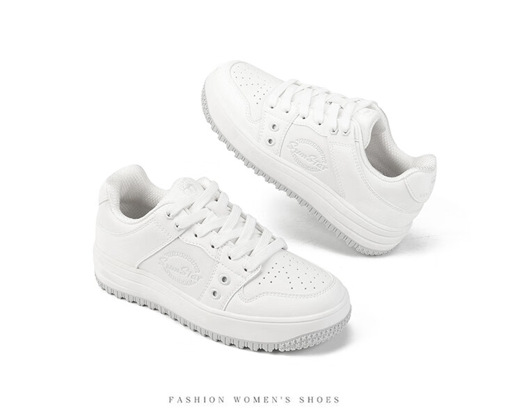 VANCAMEL Men's Sneakers, Couple's Outdoor Casual Shoes, Men's Sports Shoes, Women's White Shoes, 6066 White, Size 38 28