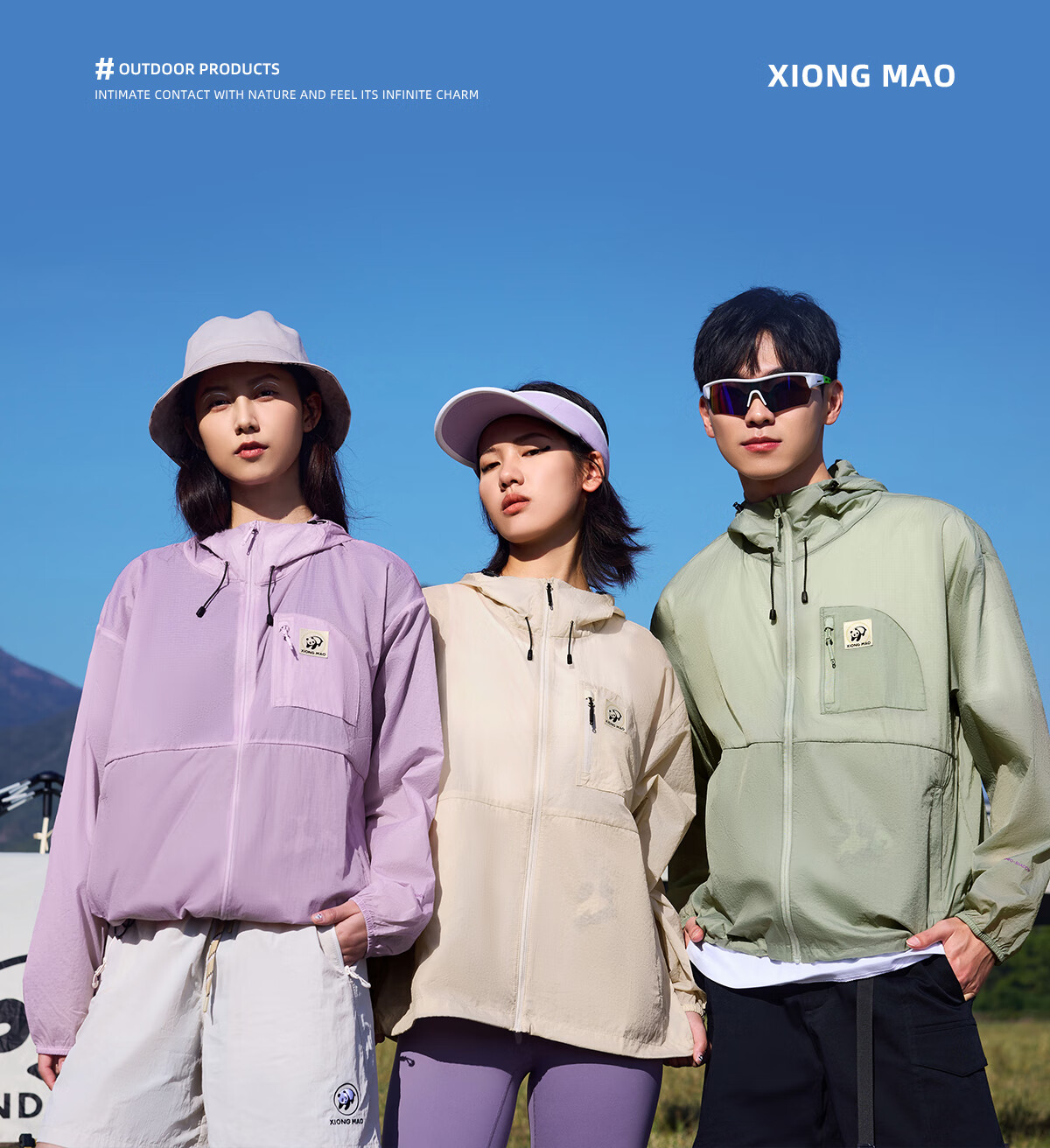 Panda Camel Series Cooling Sunscreen Jacket for Women, Sun Protection and Water-Repellent Outdoor Fishing Shirt for Men, Phantom Black, XXL 20