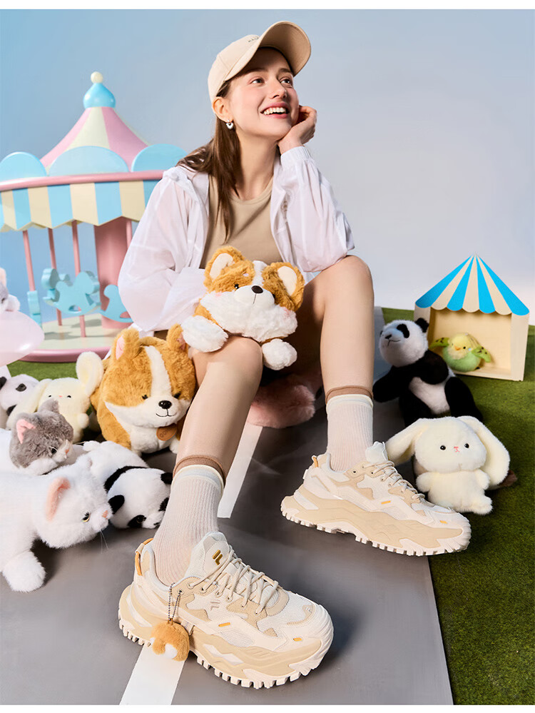 FILA FUSION BIANCO Cute Candy Animal Zoo Platform Casual Dad Sneakers 15