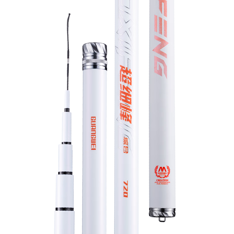 GW 8.1m Ultra-Fine Tip Composite Fishing Rod Hand Rod 4.5H Ultra-Light Ultra-Hard Pole Fishing Rod Outdoor Fishing Gear