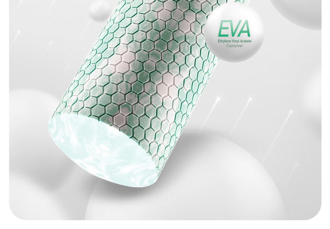 JOINFIT Foam Roller Spiky Muscle Relaxation Stick Leg Massager Large Trigger Point Yoga Stick Green White for Men and Women 7