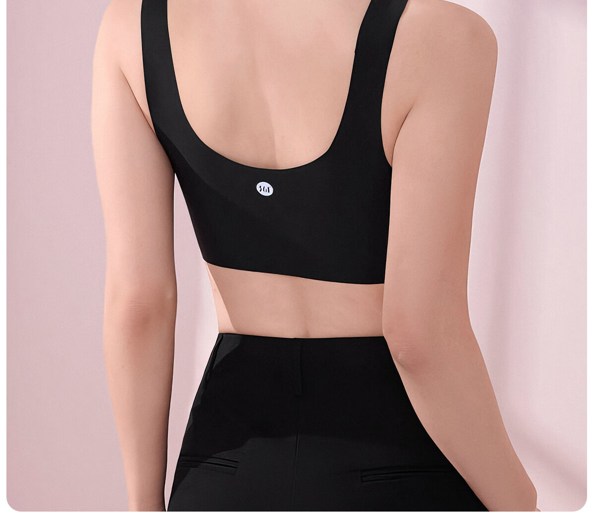 361° Seamless Bra for Women, 2025 New Style, Push-Up for Small Breasts, Side Support, Invisible, Anti-Sagging Brassiere, Ink Black 21