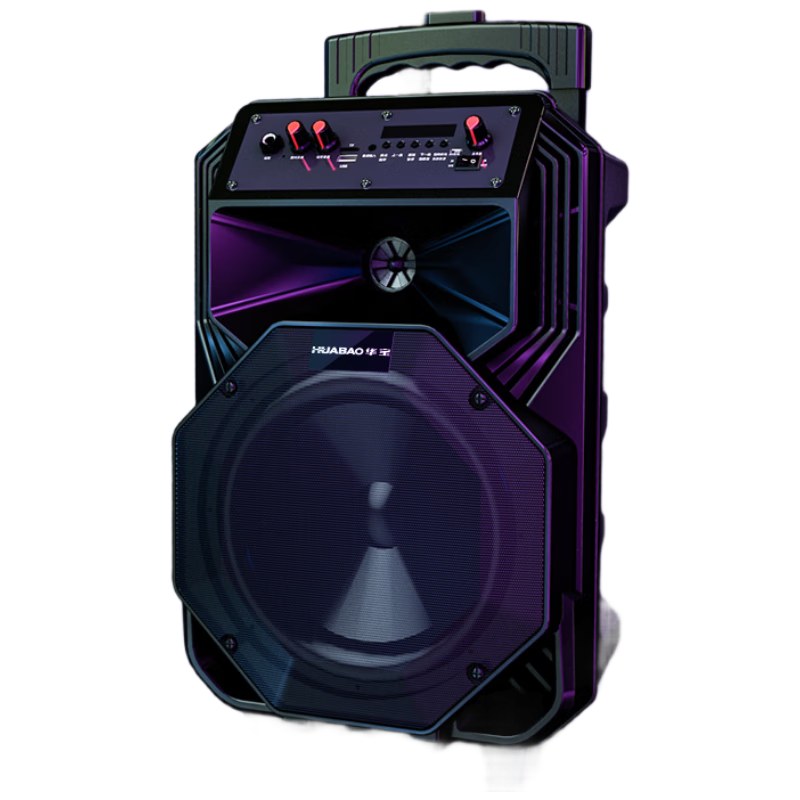 Huabao XY-1013 Honor Edition Wireless Bluetooth Speaker, Square Dance Outdoor Trolley, High Volume, High Power Subwoofer, Portable Mobile Speaker, Street Vending Loudspeaker without Microphone