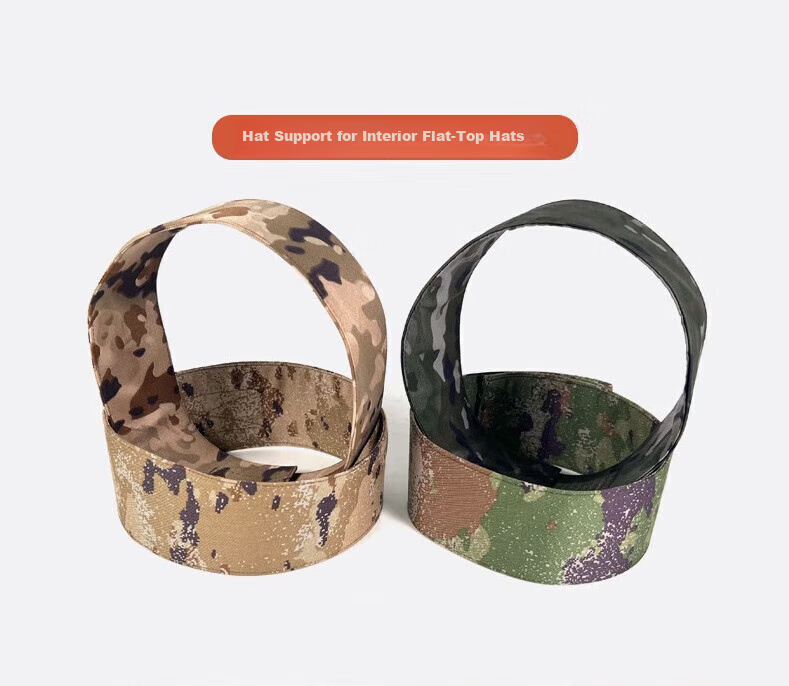 Antianqitian Camouflage Hat Support, Flat-Top Training Cap Camouflage Shaping Inner Support, Narrow Training Style, Desert Starry Sky 5
