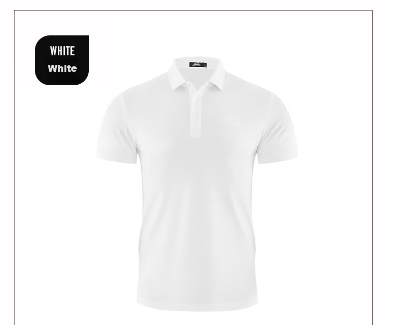 JEEP Men's Short Sleeve Polo Shirt Outdoor Sports Ice Cooling Quick-Dry Business Casual Fitness T-Shirt 40