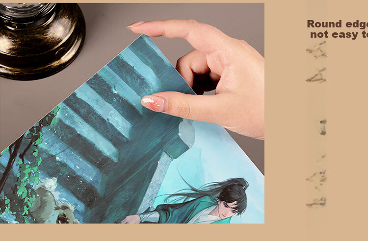Kinbor Drunken Lake and Mountains A4 Bookmark Writing Pad Ghost Blower Co-branded Writing Pad Journal Art Pad Collage Painting Student Writing DT57529 6