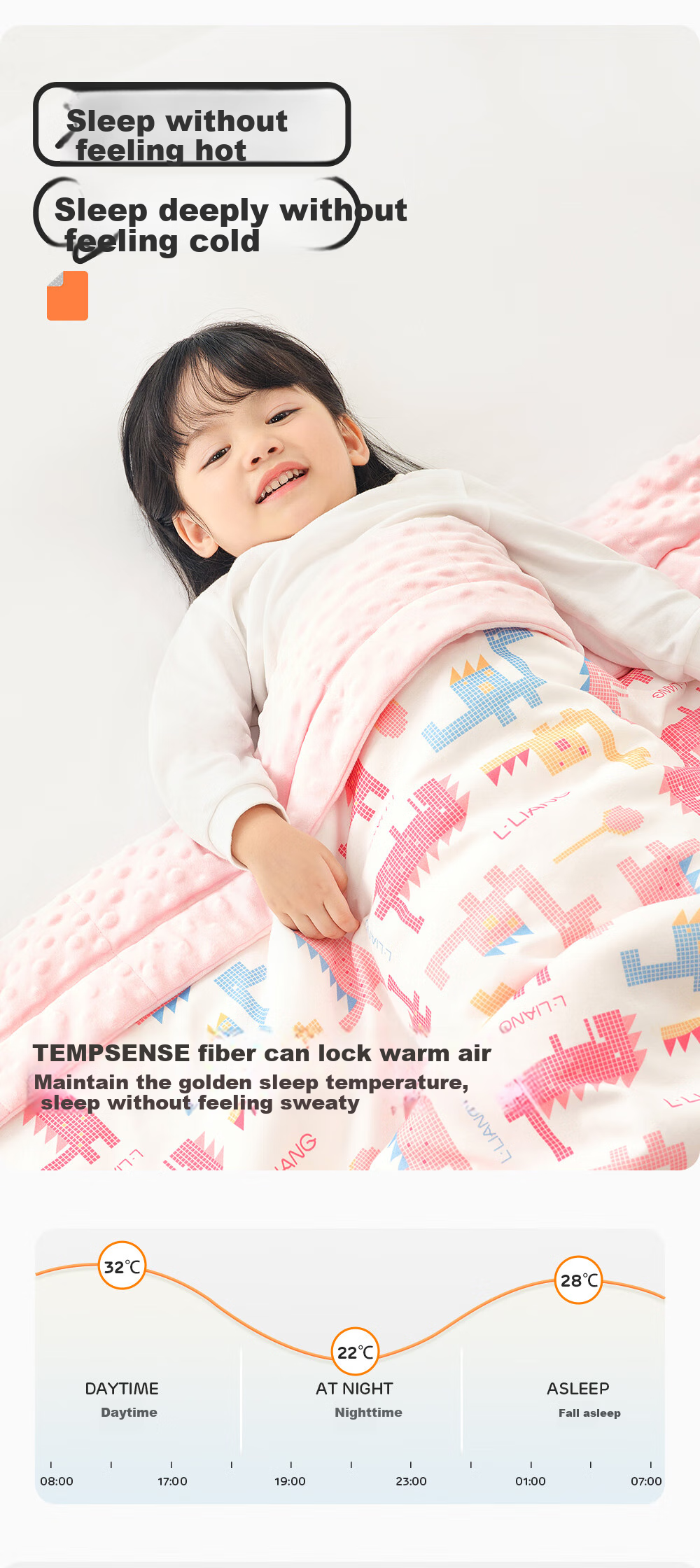 Liangliang Bean Blanket, Baby Quilt, Children's Kindergarten Air Conditioning All-Season Comforter, Geometric Dragon Blue, 150*120cm 5