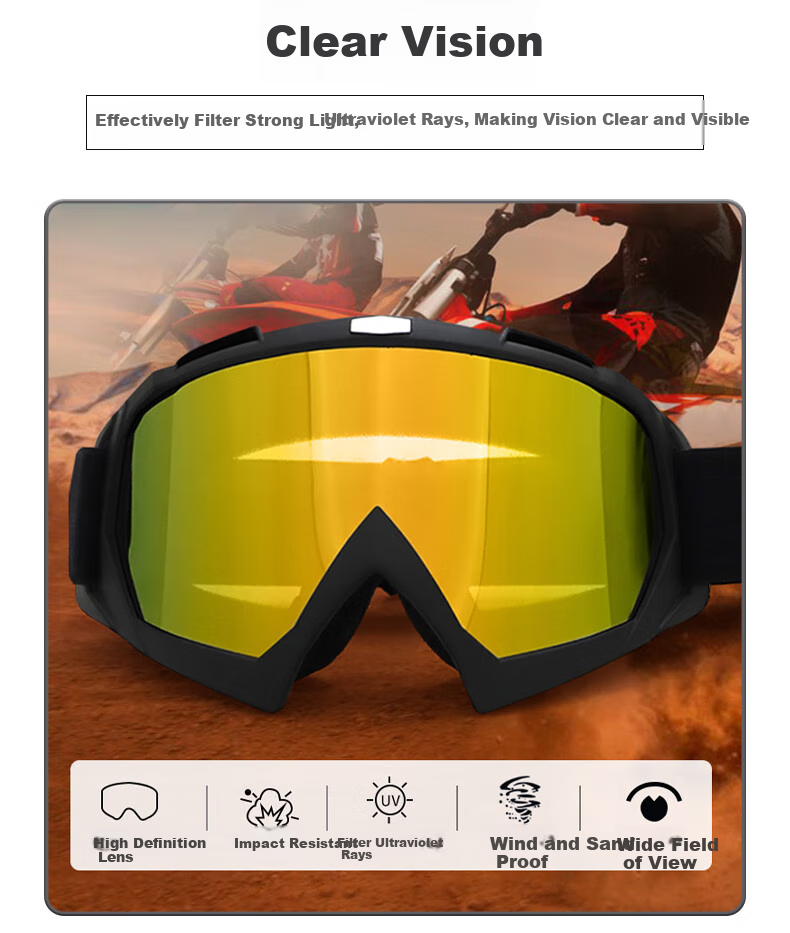 LOVECRAFT Goggles with Grid Pattern - Silver Protective Eyewear for Hiking, Cycling, Myopia-Friendly Glasses, Outdoor Sports Windproof Goggles 3