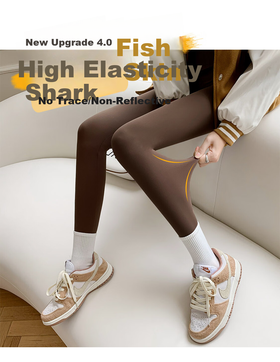 LangSha High-Waisted Tummy Control Leggings for Women, 400g Slimming Thermal Underwear, Warm Cotton Pants Suitable for Yoga, Butt-Lifting And Outdoor Wear 11