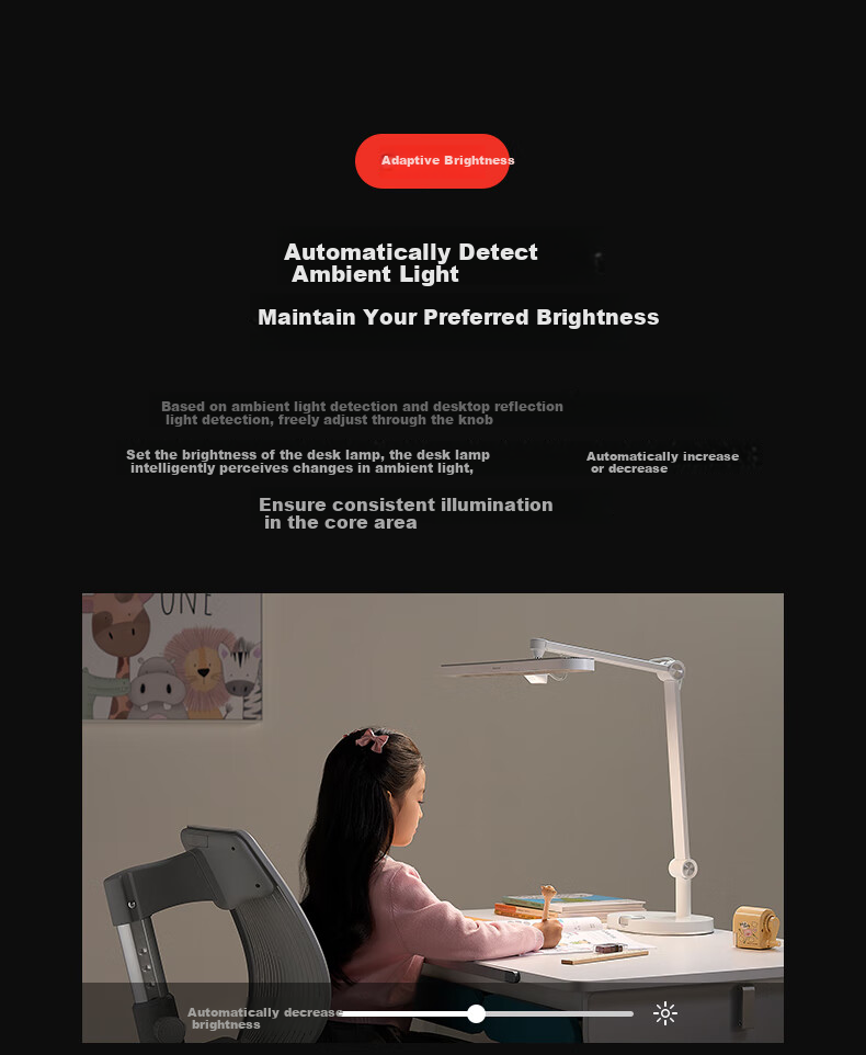 Honeywell Eye Protection Study Reading Desk Lamp, LED Full Spectrum, for Bedroom, Study Room, Children And Students, Reading And Writing Eye Protection Desk Lamp, 03A01 13