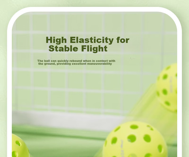 Li-Ning PZ40 Professional Outdoor Injection Molded Pickleball, 40 Holes, Green Color, for Competition Use 6