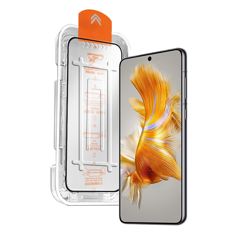 Baouzou [Dust-Free Warehouse 2 Pieces - Damage Compensation] Compatible with Huawei Mate50 Tempered Glass Screen Protector Huawei Mate50/50e Full-Screen HD Glass Protective Film