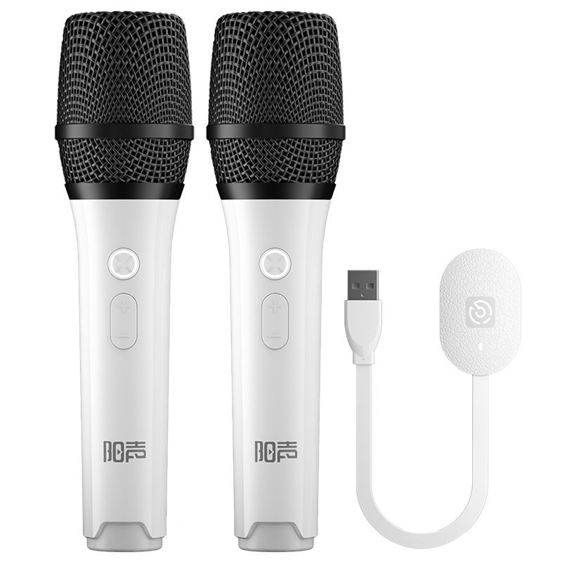 Yangsheng Wireless TV Microphone Karaoke Sound Card Noise Reduction Microphone for Singing, Elderly, Home KTV, Compatible with TV Version Xiaomi TV Special Edition Dual Microphones