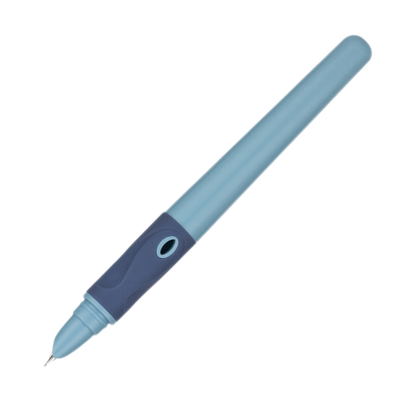 HERO Fountain Pen P200 Ergonomic Design, Replaceable Ink Cartridge, for Third-Grade Elementary School Students' Handwriting Practice (Includes 10 Free Ink Cartridges), Blue, 2 Pieces