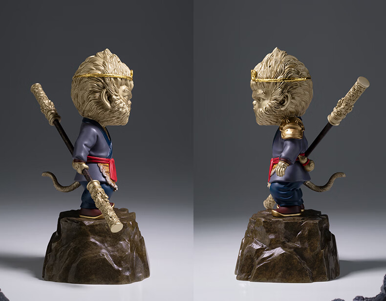 Master Tong "Wukong the Peerless Hero (Cute Version)" New Monkey King Copper Figurine Valentine's Day Gift 12