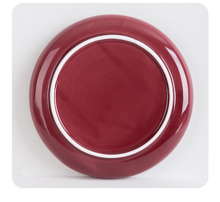 Banwu Life Bone Plate Ceramic Bone Dish White Household Bone Plate 6-Inch Small Plate White Porcelain Dishwasher Safe Fruit Plate 17