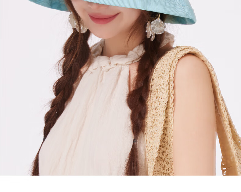 CACUSS Women's Sun Hat Spring Summer Wide Brim Reversible Outdoor UV Protection Bucket Hat Mig 22