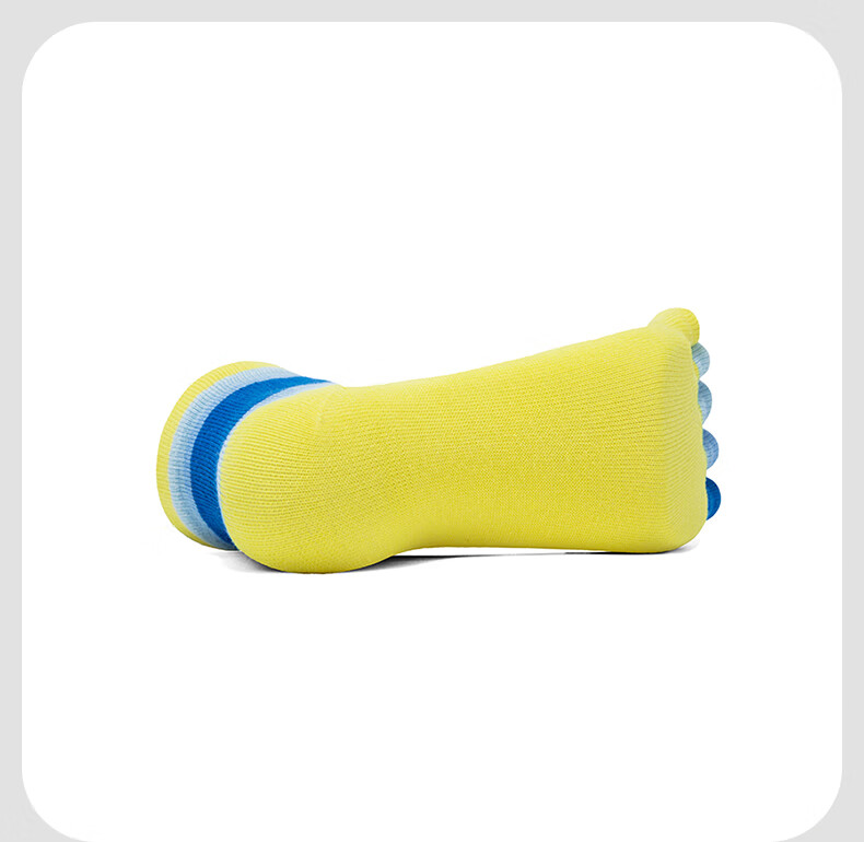 TFO 6th Generation Kids Outdoor Five-Toe Socks Comfortable Breathable Sports Running Toe Separation Hiking Socks 2902426 Yellow 5