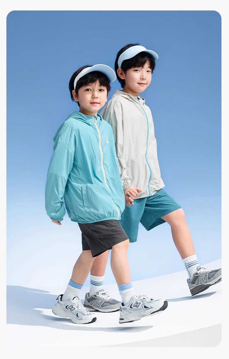 Zuoxi Boys' Sun Protection Clothing, Outdoor Children's Summer Sun Protection Thin Jacket, 2026 New Style Skin Coat, Blue, Size 110 16
