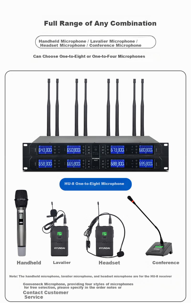 HYUNDAI BK10 Professional Small to Medium-Sized Conference Room Audio System, Wall-Mounted Speakers, Bluetooth Amplifier, Wireless Microphone Combination for Teaching, Training, And Shop Systems Equipment 19