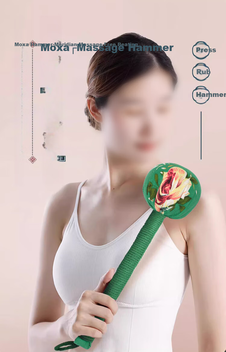 Hunlianqingcheng Mugwort Hammer Massage Tuber, New Year And New Year's Gift, Company Annual Meeting Gift, Employee Gift, Elders Gift, Customer Gift, Souvenir, Prize 1