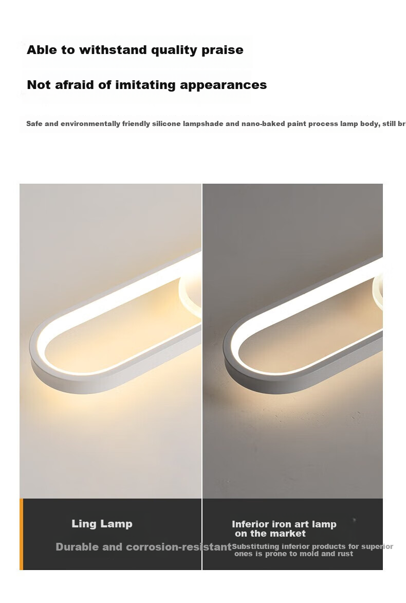 Dengling Full-Spectrum Corridor Light, High-CRI Strip Light for Hallway, LED Balcony Entrance Ceiling Light Fixture 2
